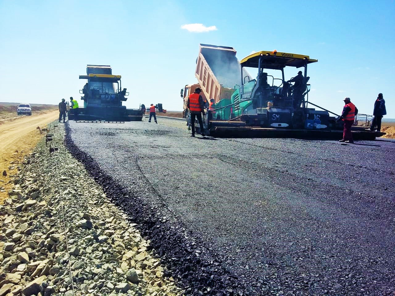 О ходе строительства автодороги Индер — Сагыз в Атырауской области